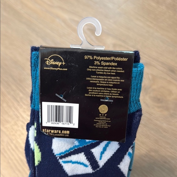 Star Wars Mandalorian Baby Yoda Grogu 2 Pack Socks NWT - Picture 3 of 4